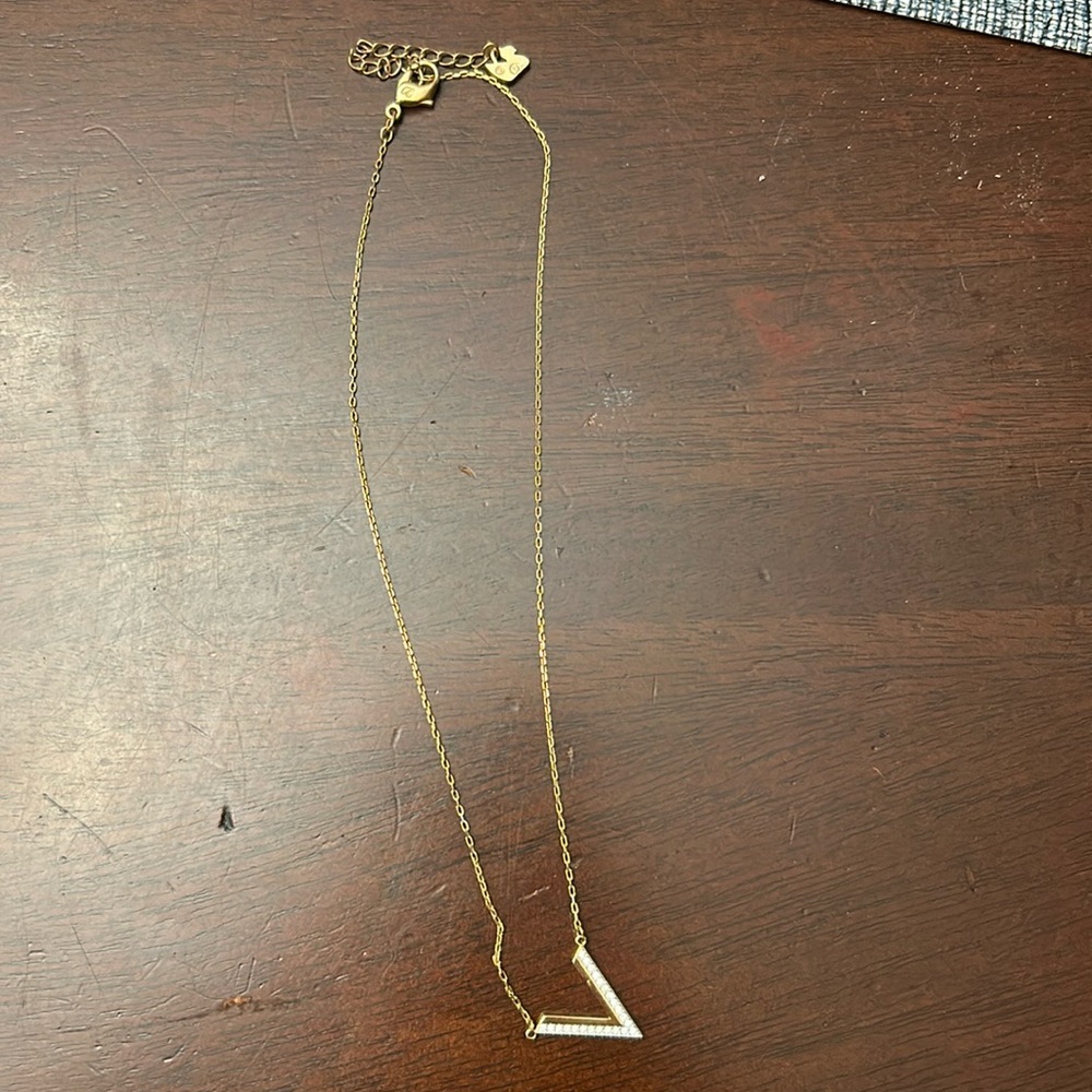 Swarovski rose gold necklace